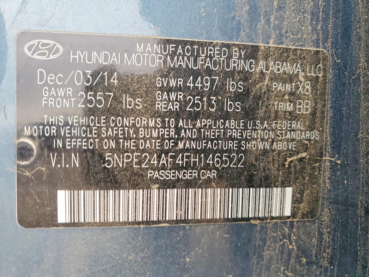 2015 Hyundai Sonata se