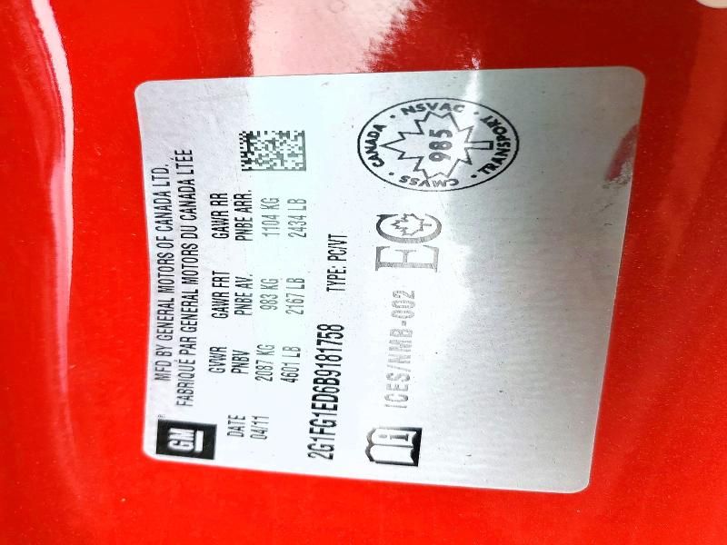 2011 Chevrolet Camaro lt