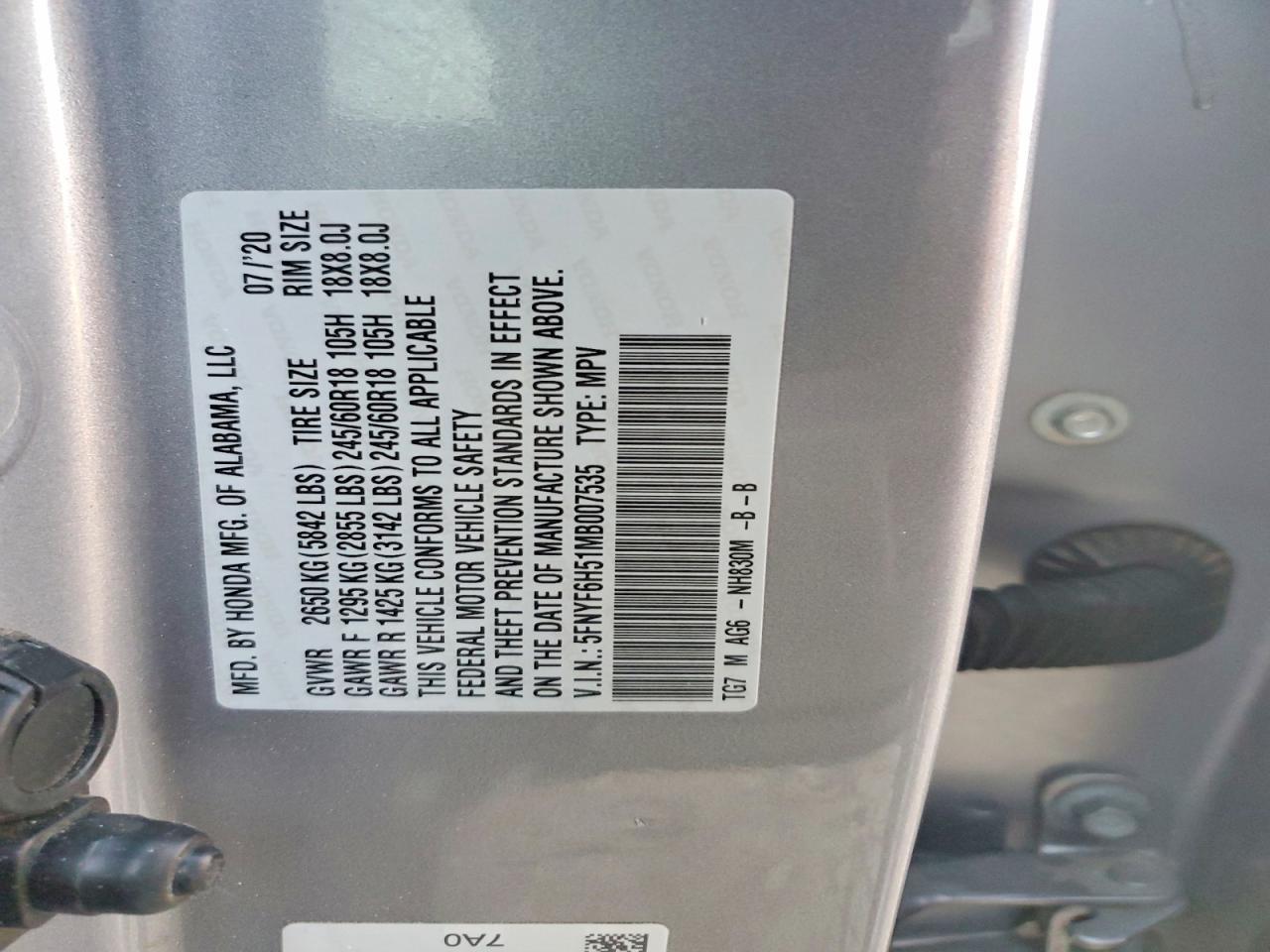 2021 Honda Pilot exl