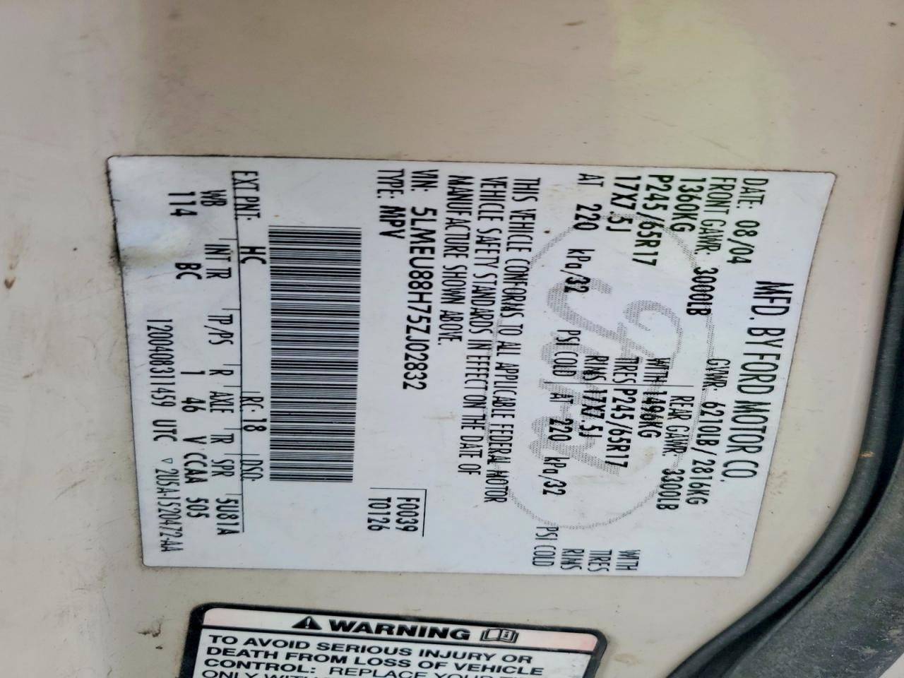 2005 Lincoln Aviator