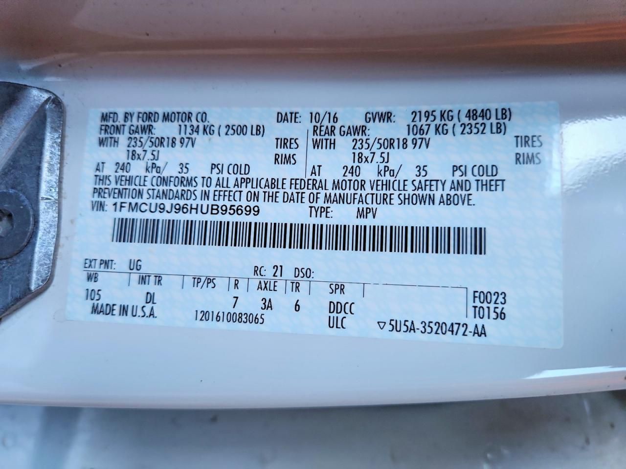 2017 Ford Escape Titanium