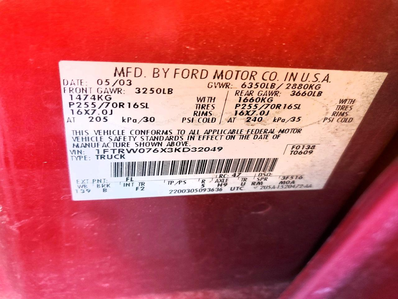 2003 Ford F150 Supercrew