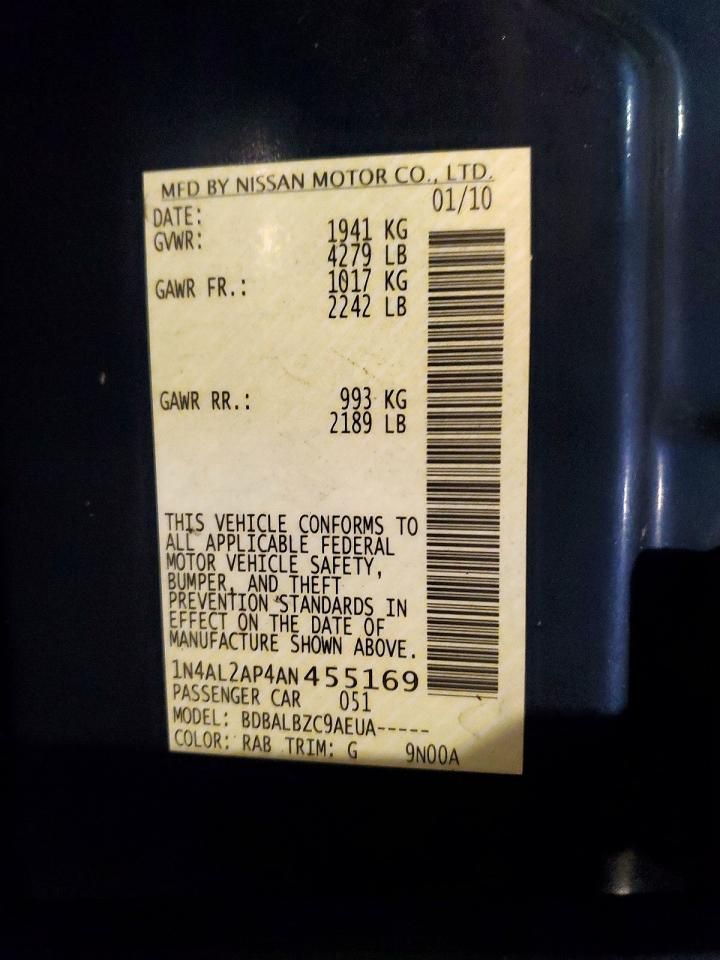 2010 Nissan Altima Base