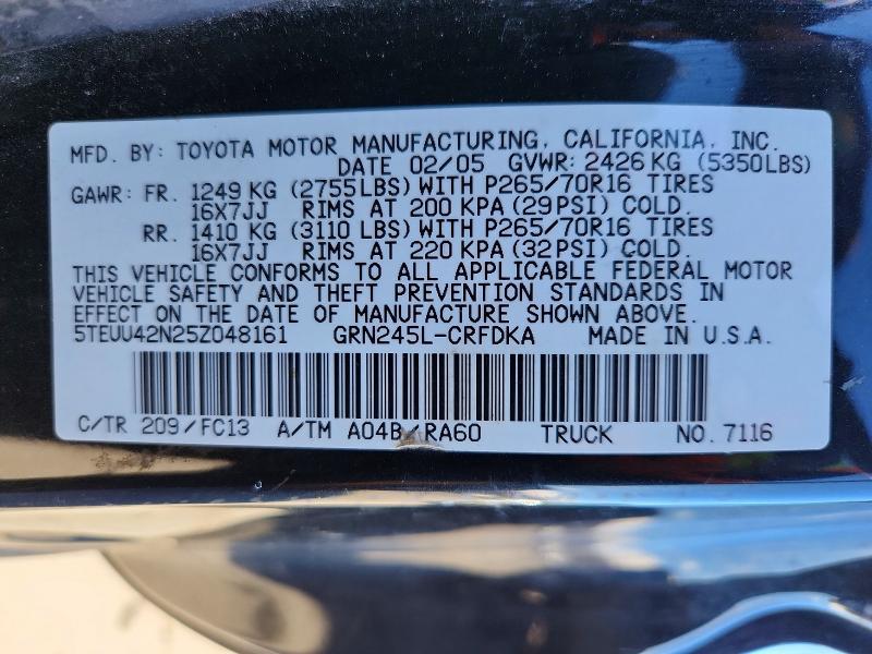 2005 Toyota Tacoma Access cab
