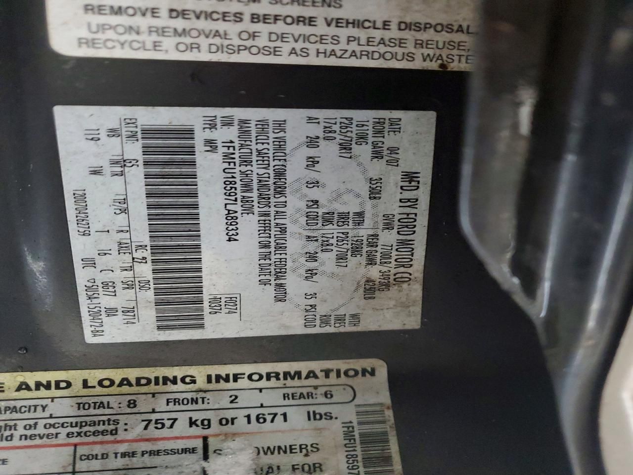 2007 Ford Expedition Eddie Bauer