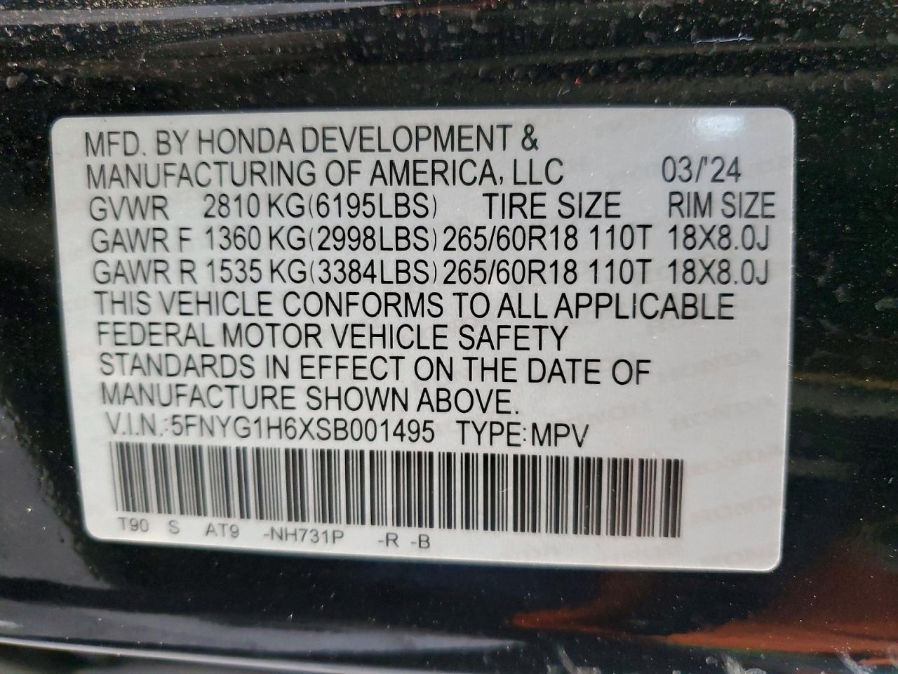 2025 Honda Pilot Trailsport