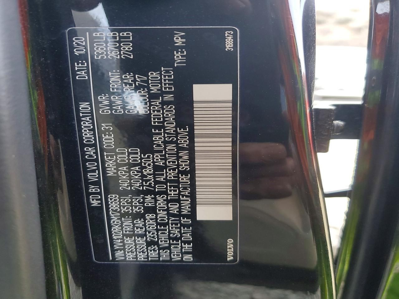 2021 Volvo Xc60 T5 Momentum