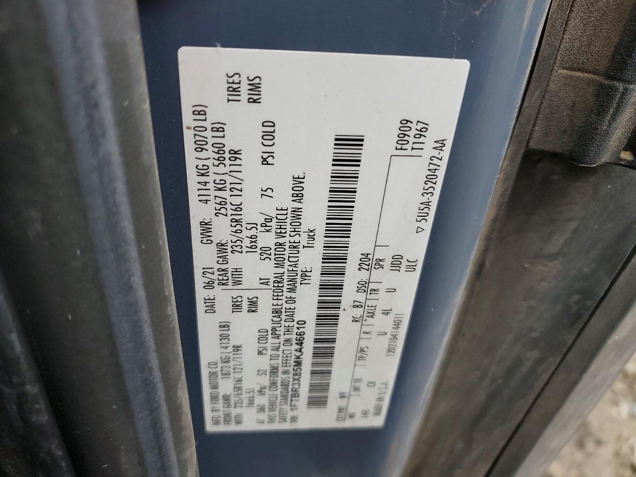 2021 Ford Transit T-250