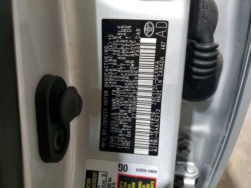 2015 Toyota Corolla l