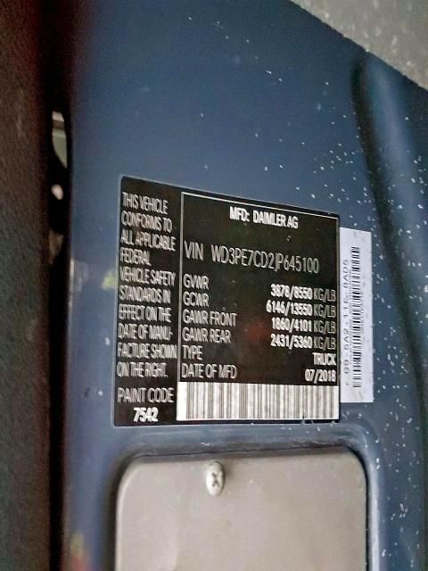 2018 Mercedes-Benz 2018 Mercedes Benz Sprinter 2500 Delivery van