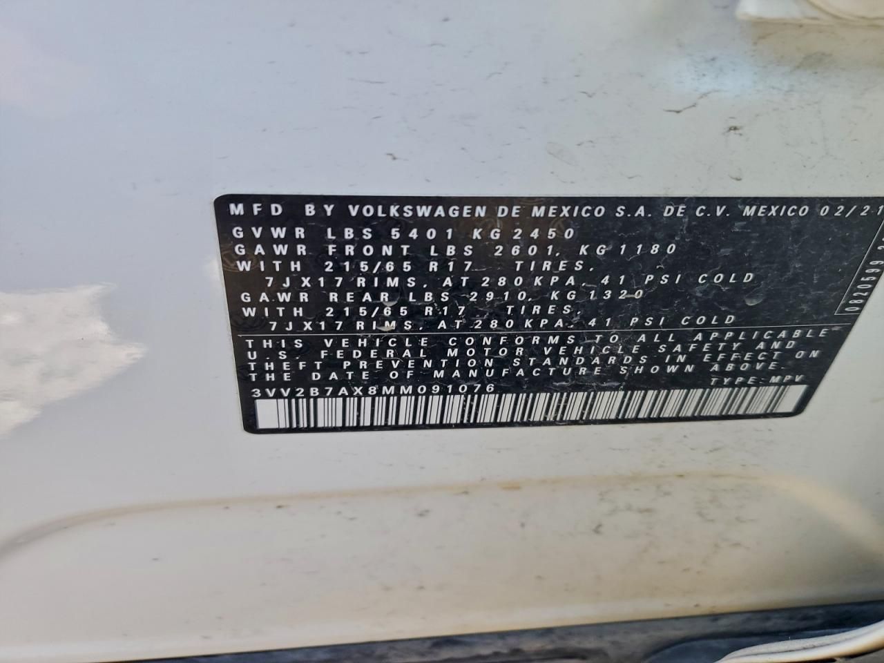 2021 Volkswagen Tiguan se