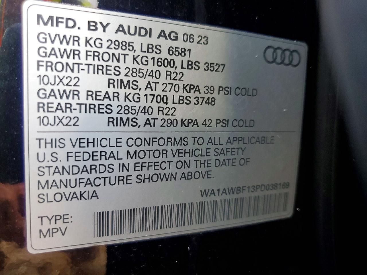 2023 Audi SQ8 Premium Plus