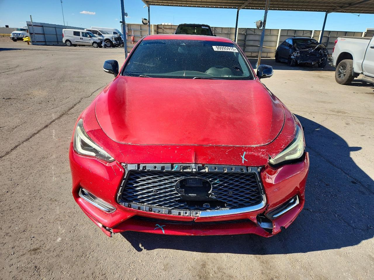 2019 Infiniti Q60 red Sport 400