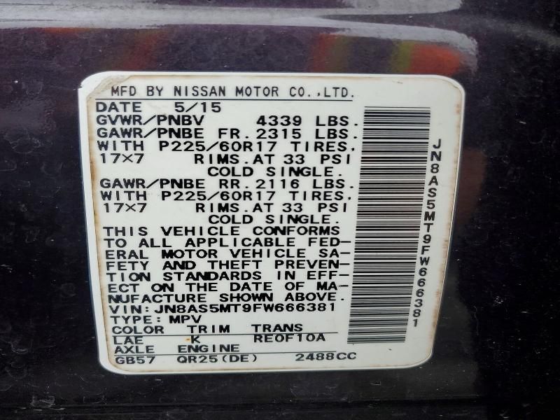 2015 Nissan Rogue Select s