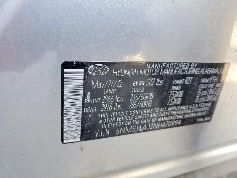 2022 Hyundai Santa fe se