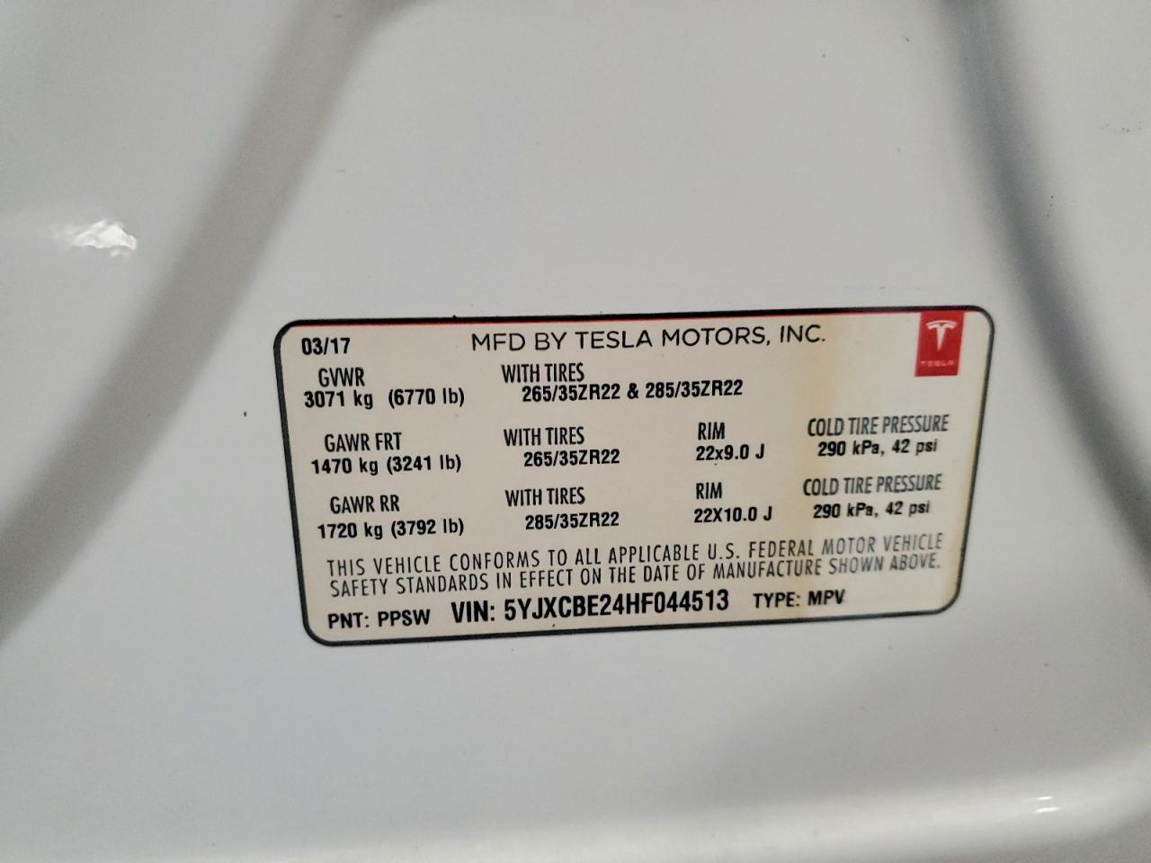 2017 Tesla Model x