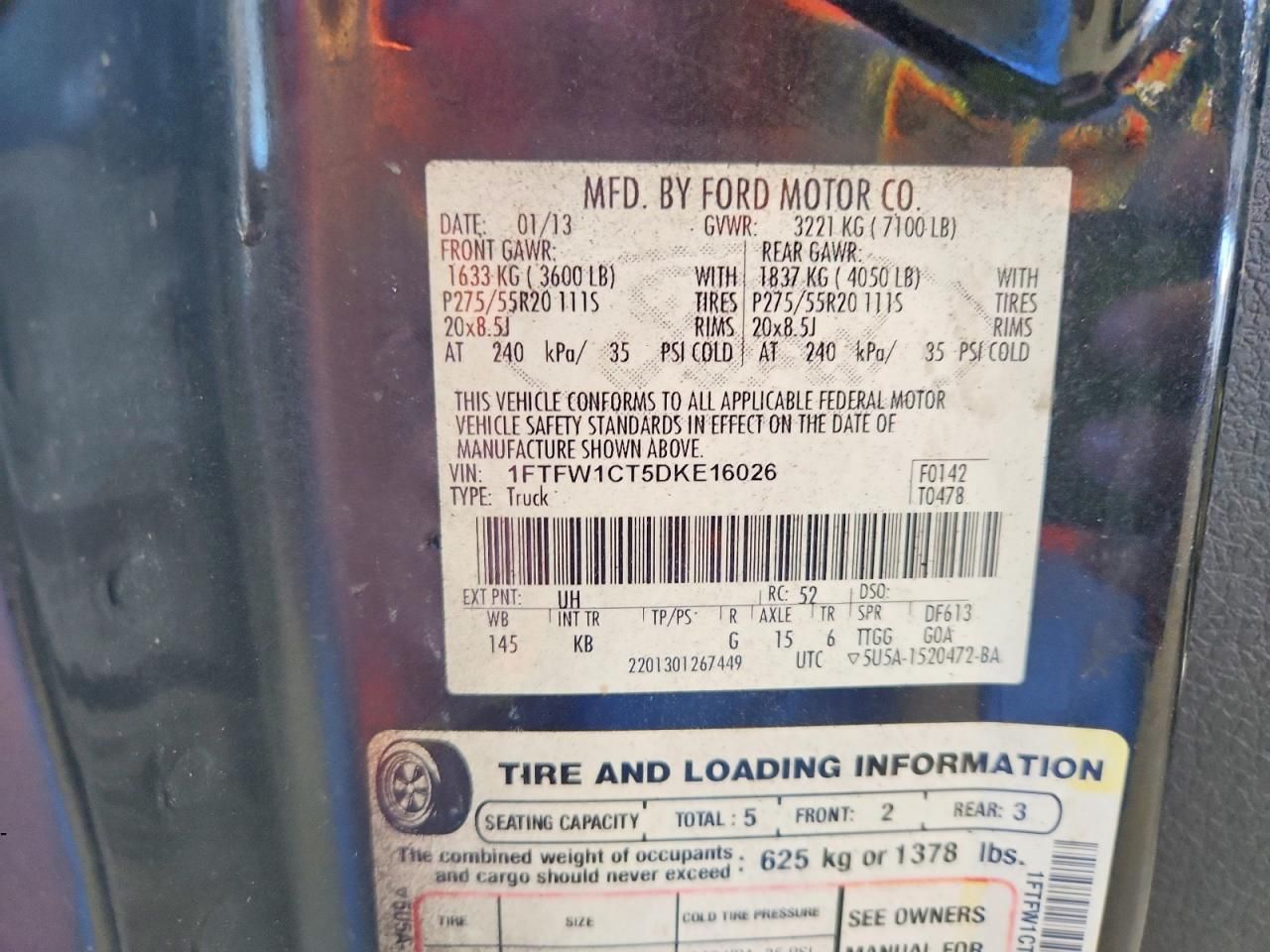 2013 Ford F150 Supercrew