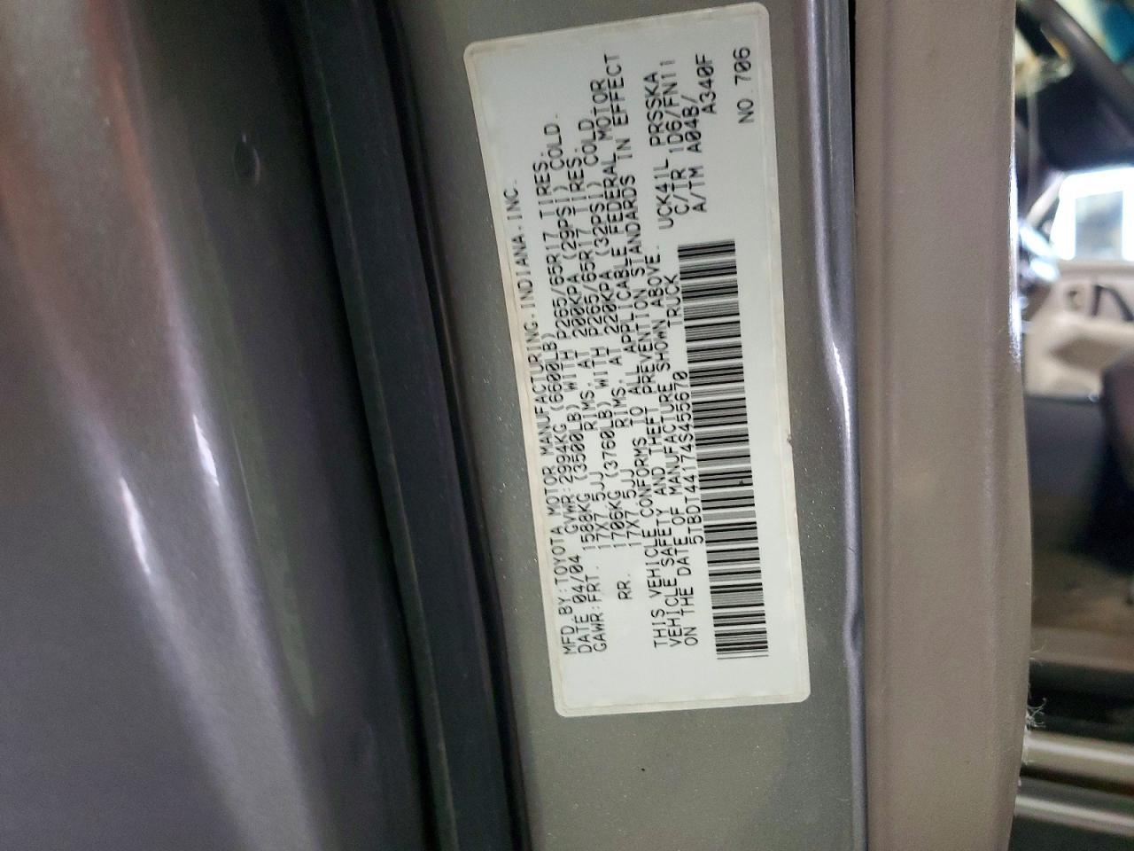 2004 Toyota Tundra Double cab SR5