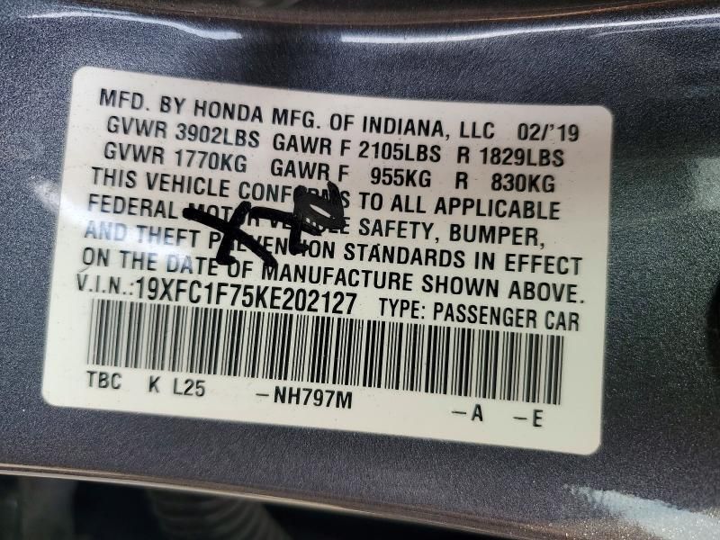 2019 Honda Civic exl