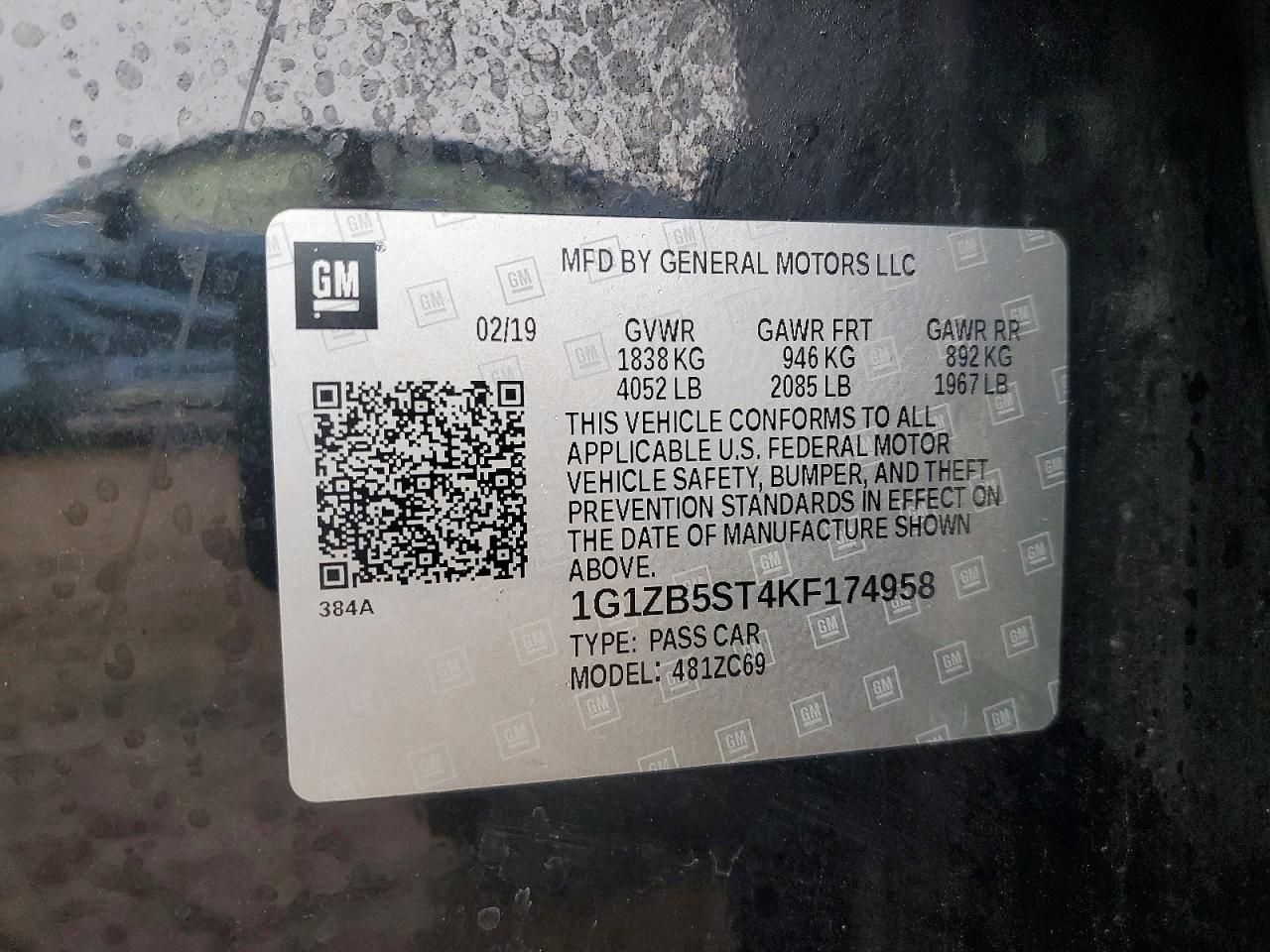 2019 Chevrolet Malibu ls