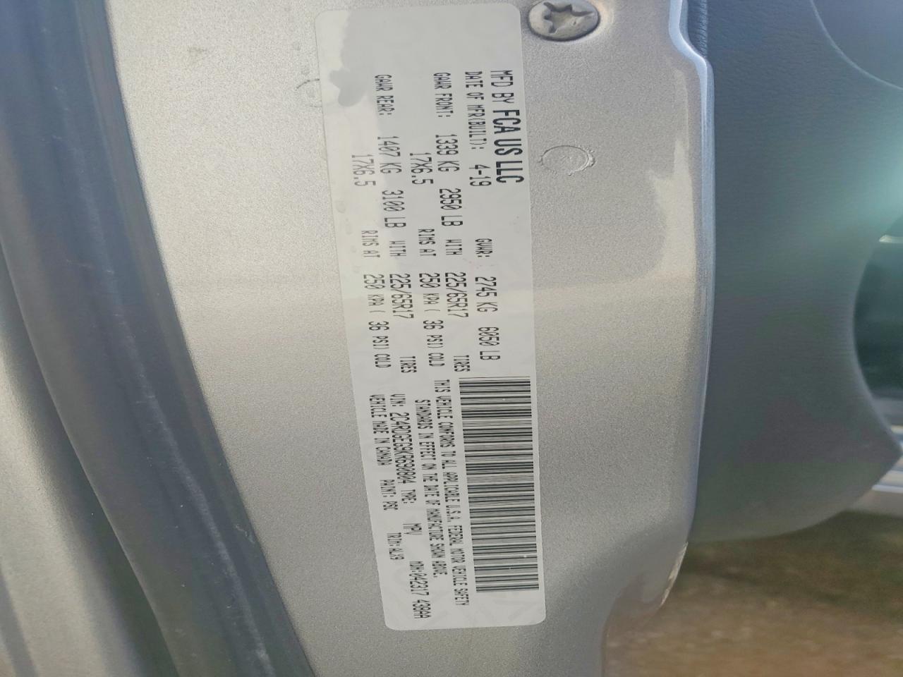 2019 Dodge Grand Caravan gt