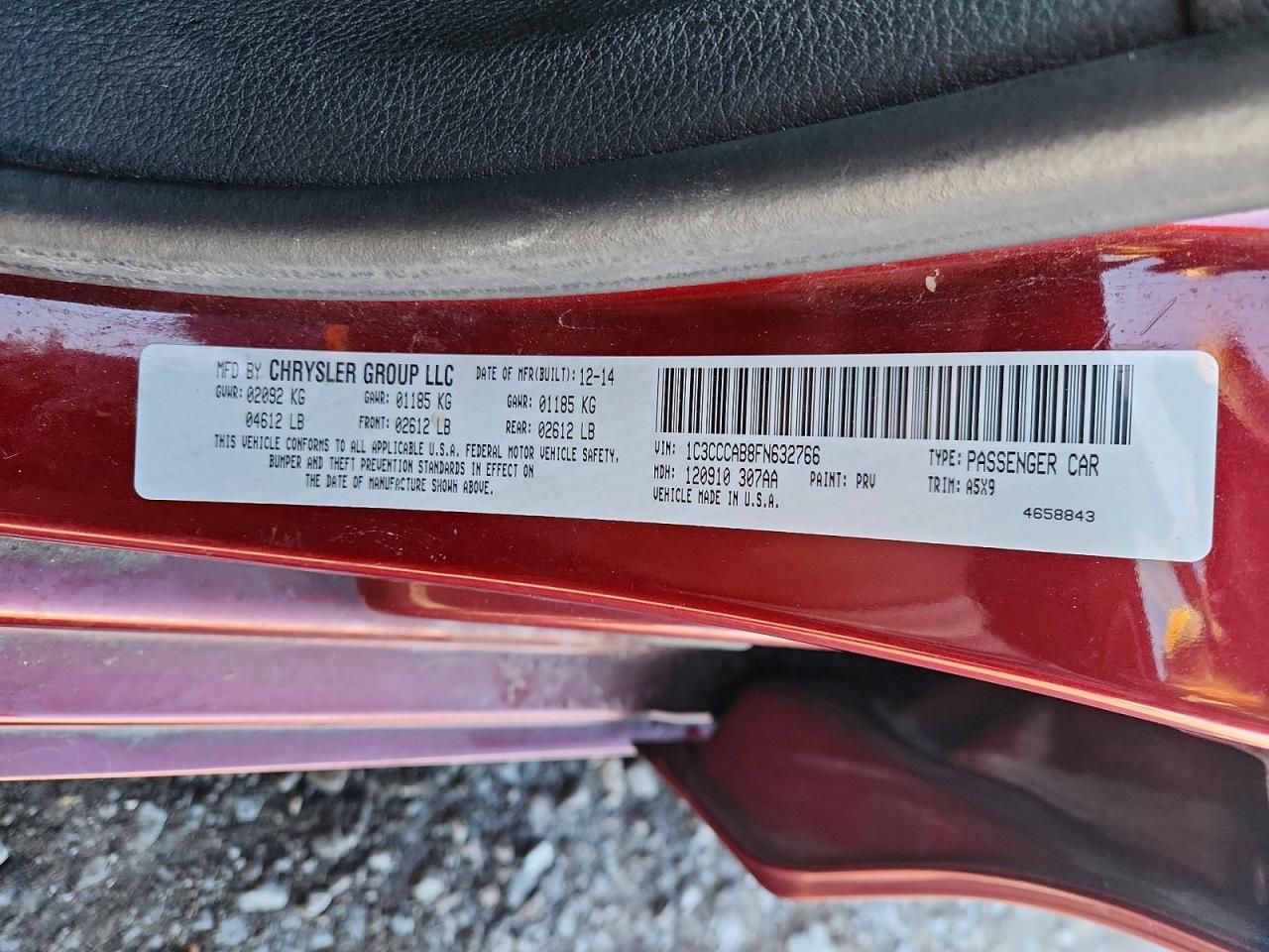 2015 Chrysler 200 Limited