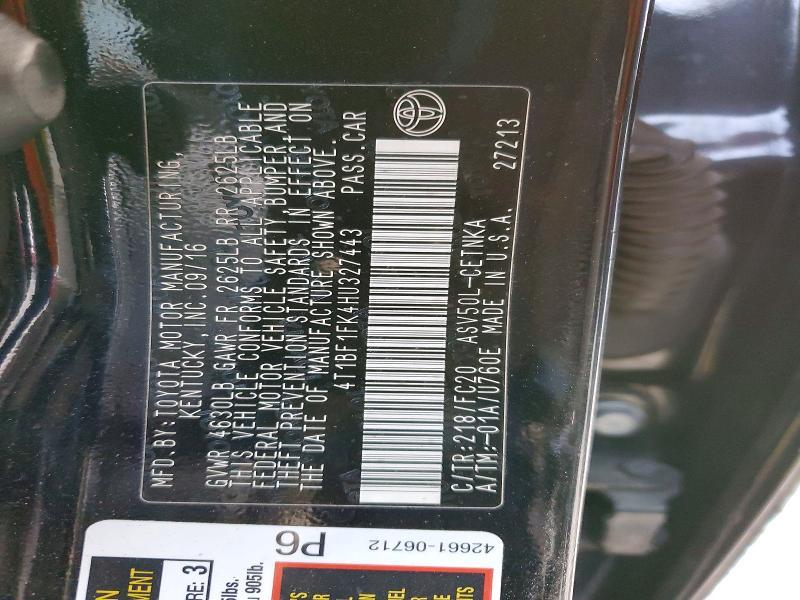 2017 Toyota Camry le