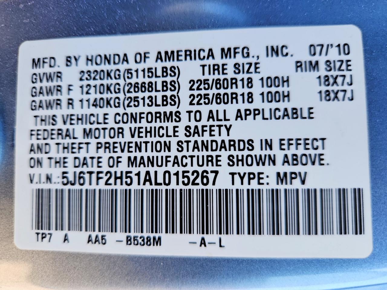 2010 Honda Accord Crosstour exl