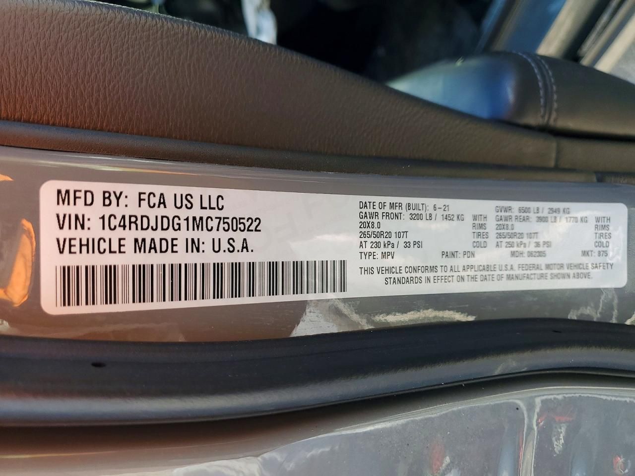 2021 Dodge Durango gt