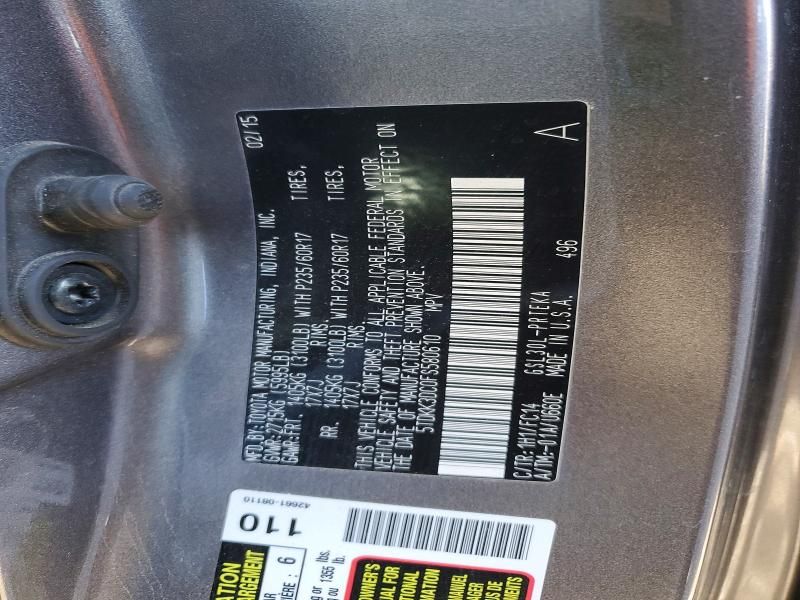 2015 Toyota Sienna le