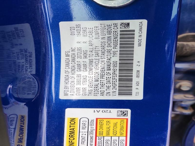 2023 Honda Civic Sport