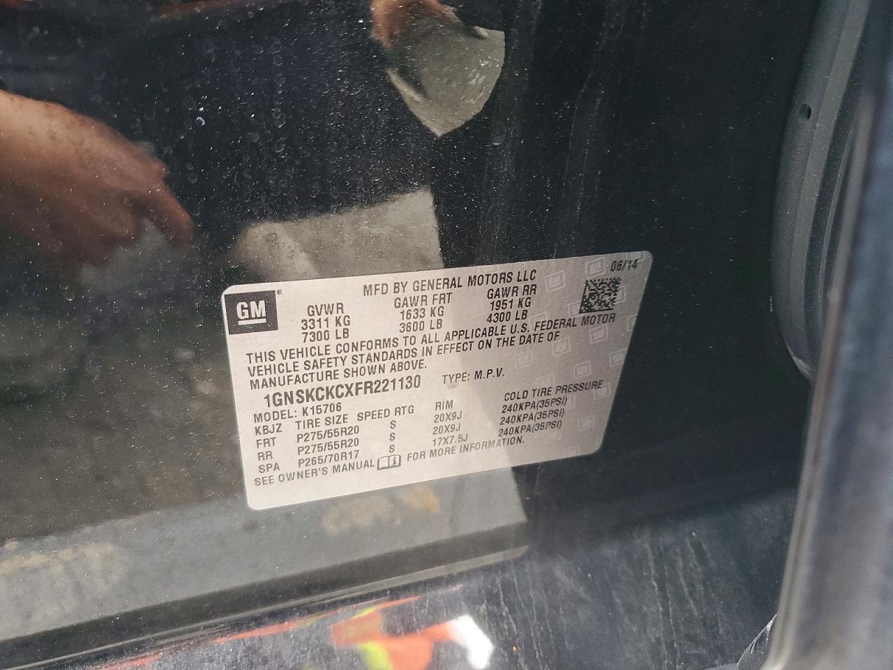 2015 Chevrolet Tahoe K1500 LTZ