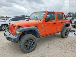 Jeep salvage cars for sale: 2018 Jeep Wrangler Unlimited Sport