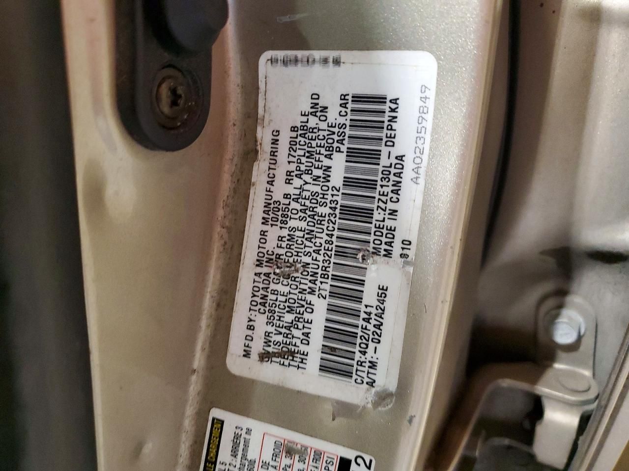 2004 Toyota Corolla ce