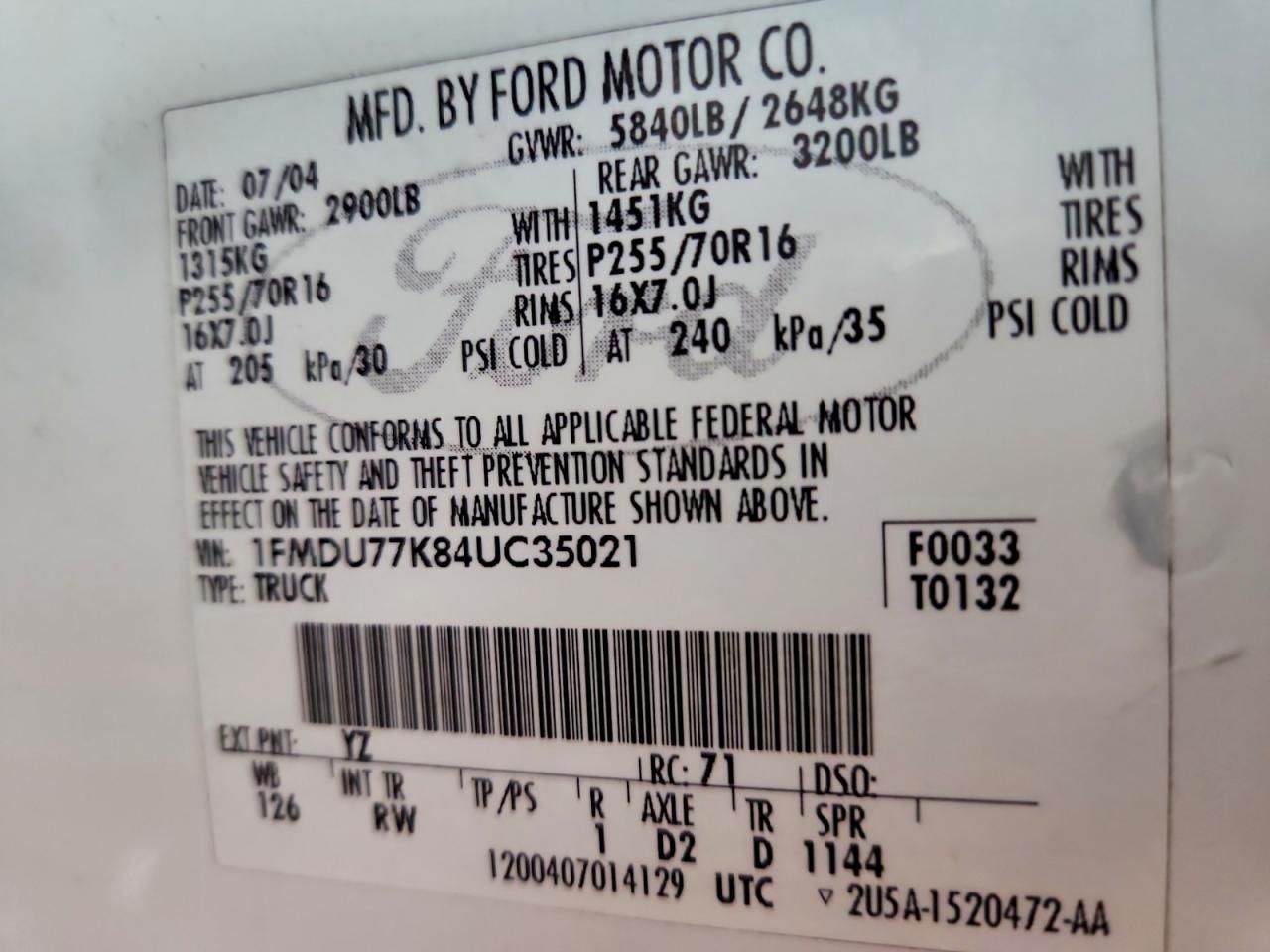 2004 Ford Explorer Sport Trac