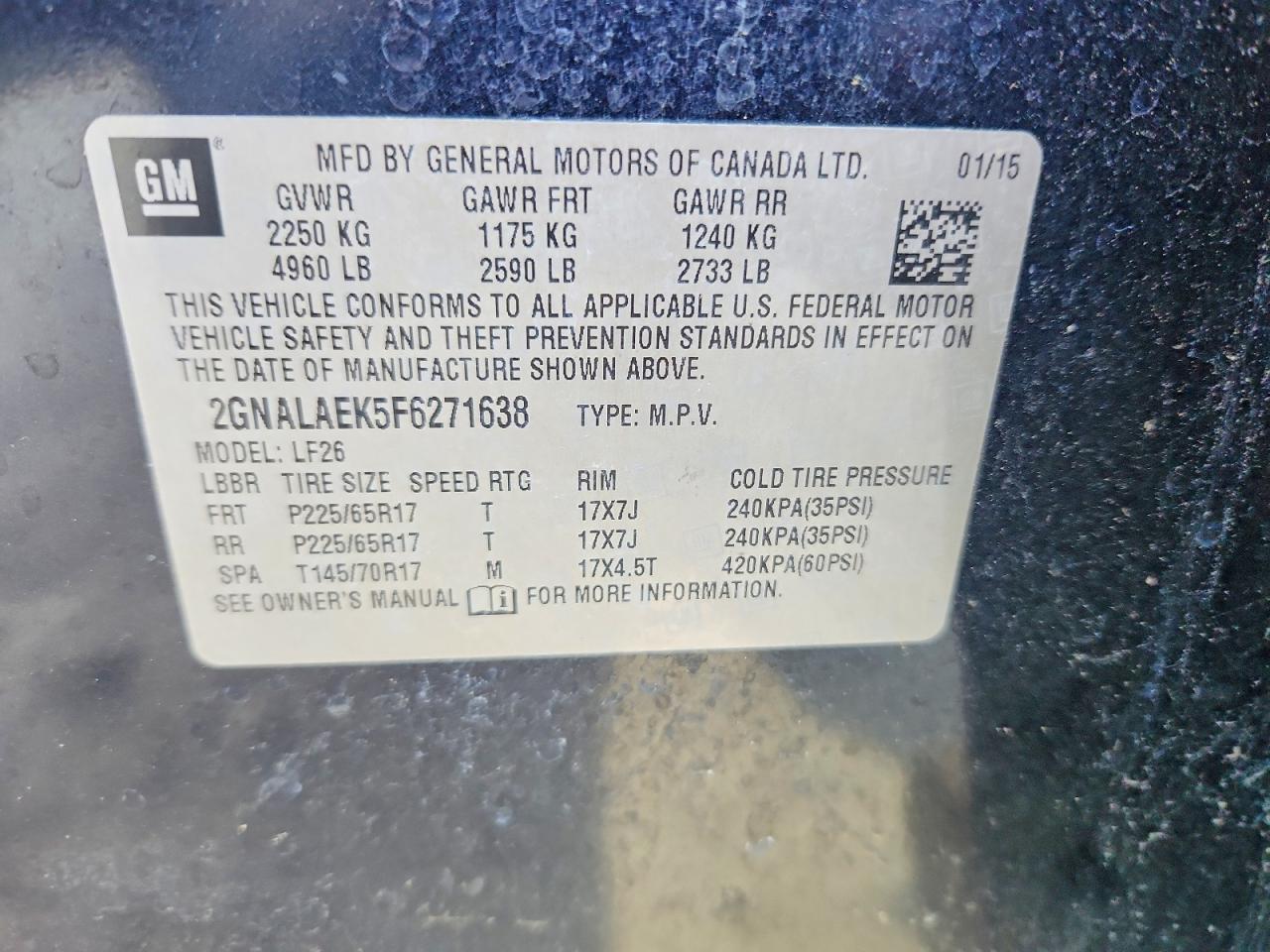 2015 Chevrolet Equinox ls