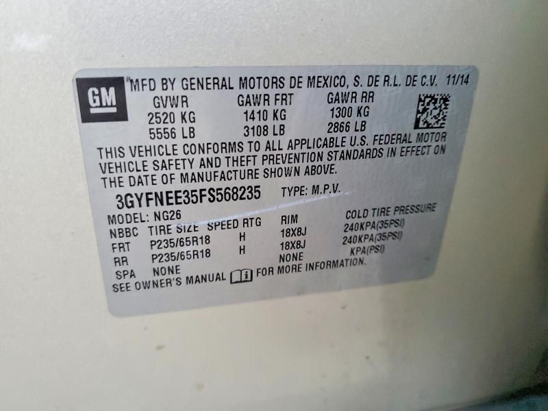 2015 Cadillac Srx Luxury Collection