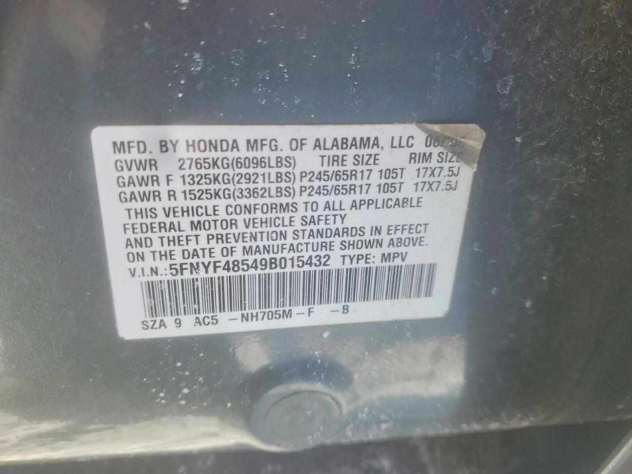 2009 Honda Pilot exl