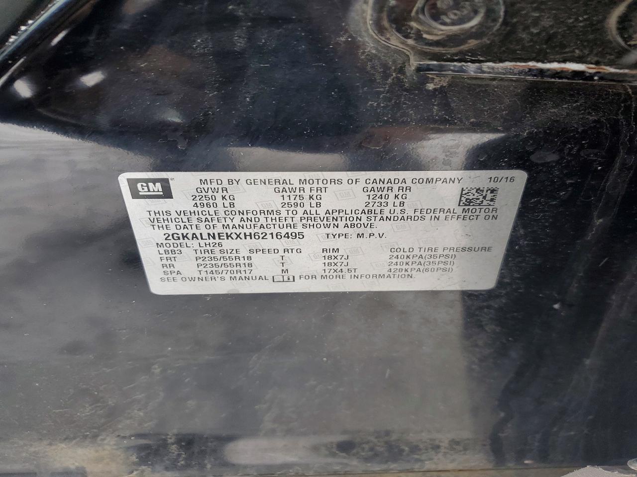 2017 GMC Terrain sle