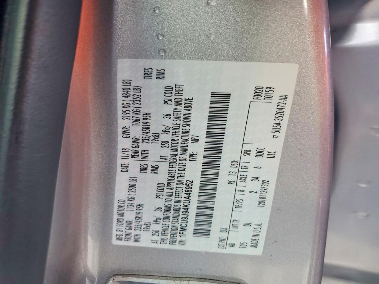 2019 Ford Escape Titanium