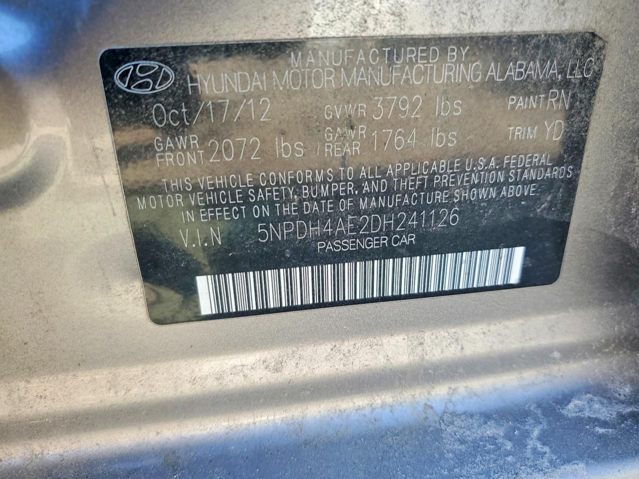 2013 Hyundai Elantra gls