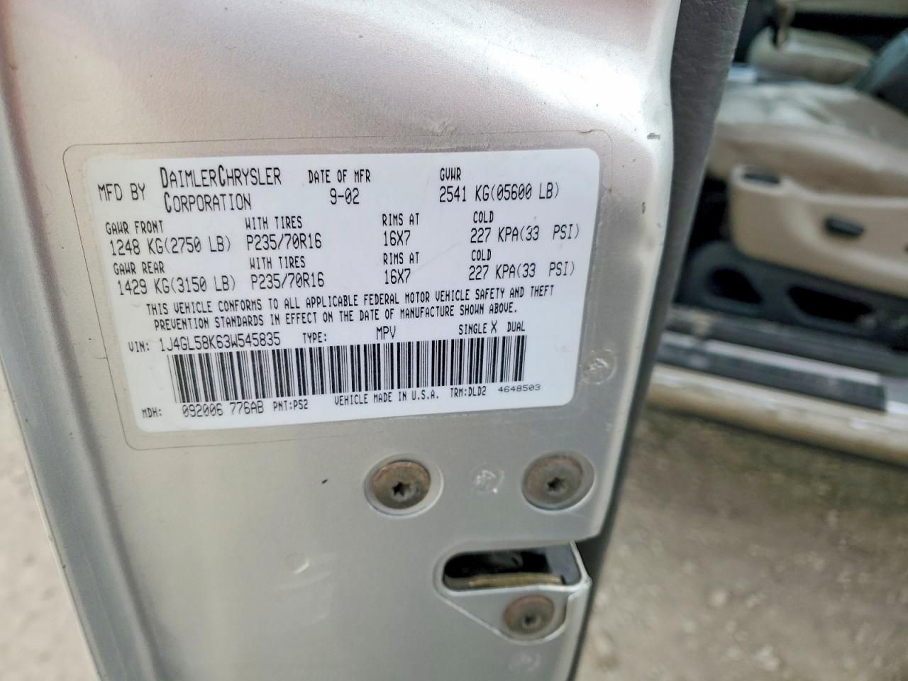 2003 Jeep Liberty Limited