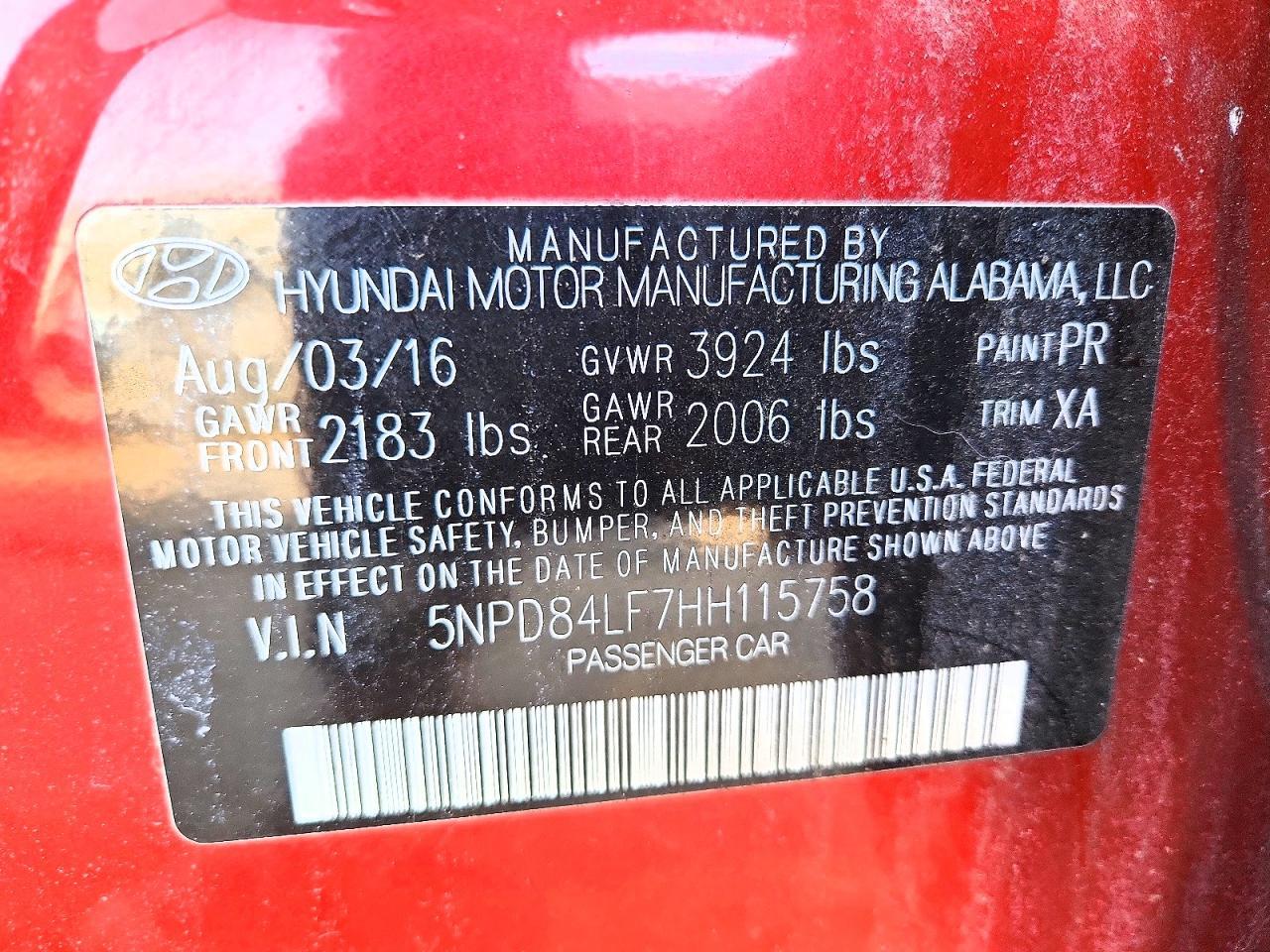 2017 Hyundai Elantra se