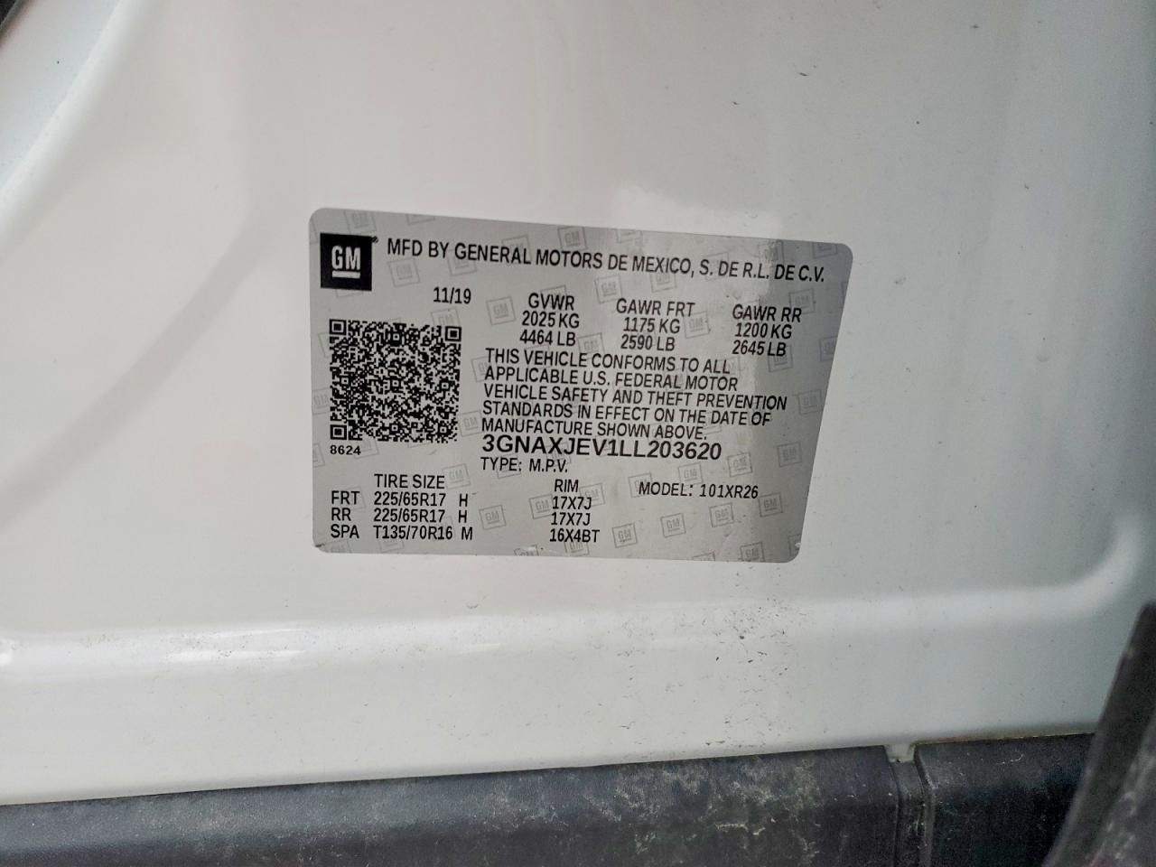 2020 Chevrolet Equinox lt