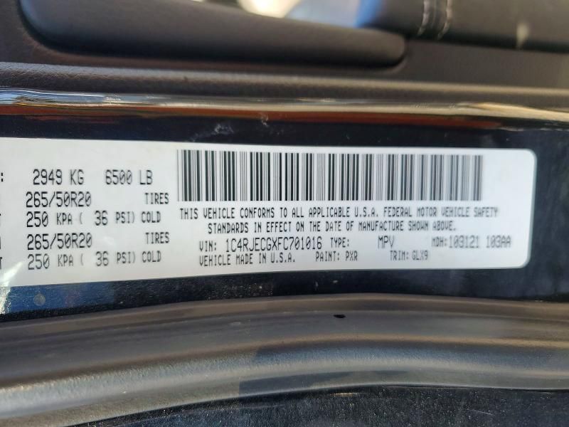 2015 Jeep Grand Cherokee Overland