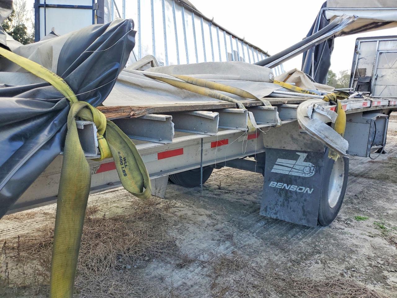 2014 Benson Flatbed Side Curtain Trailer