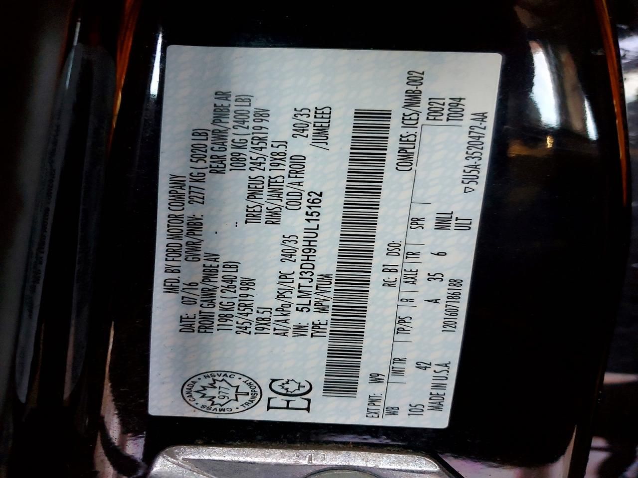 2017 Lincoln Mkc Reserve