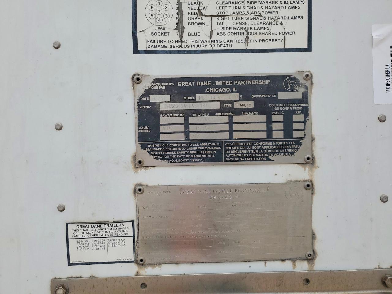2011 Great Dane 2018 Great Dane PSE-1314-2105353 DRY Van Trailer
