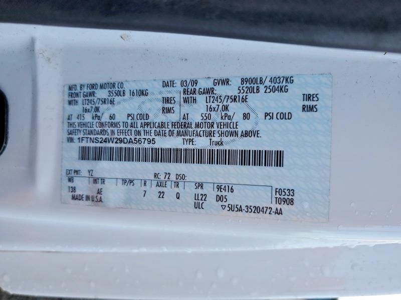 2009 Ford Econoline E250 van