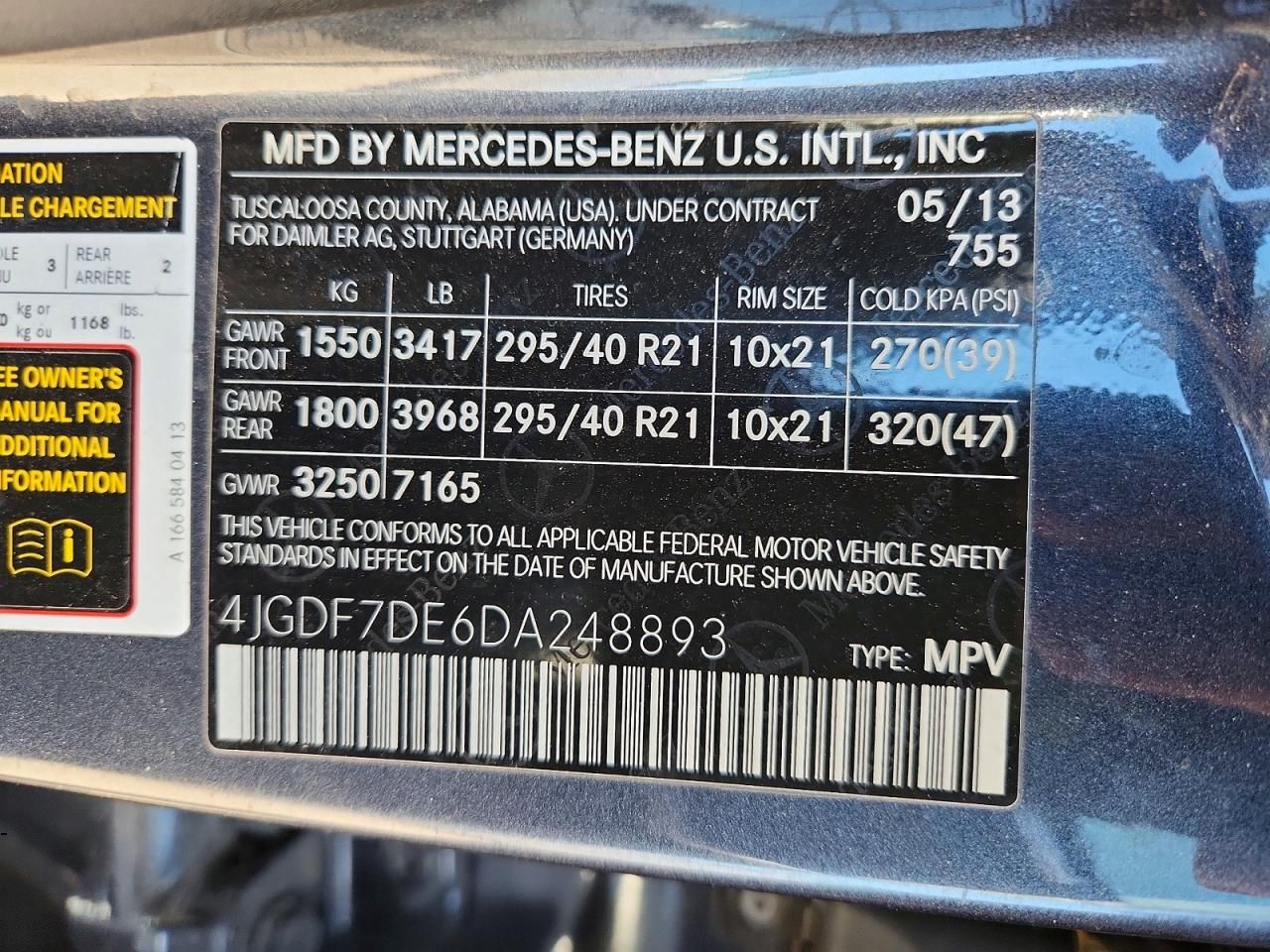 2013 Mercedes-Benz Gl 550 4matic